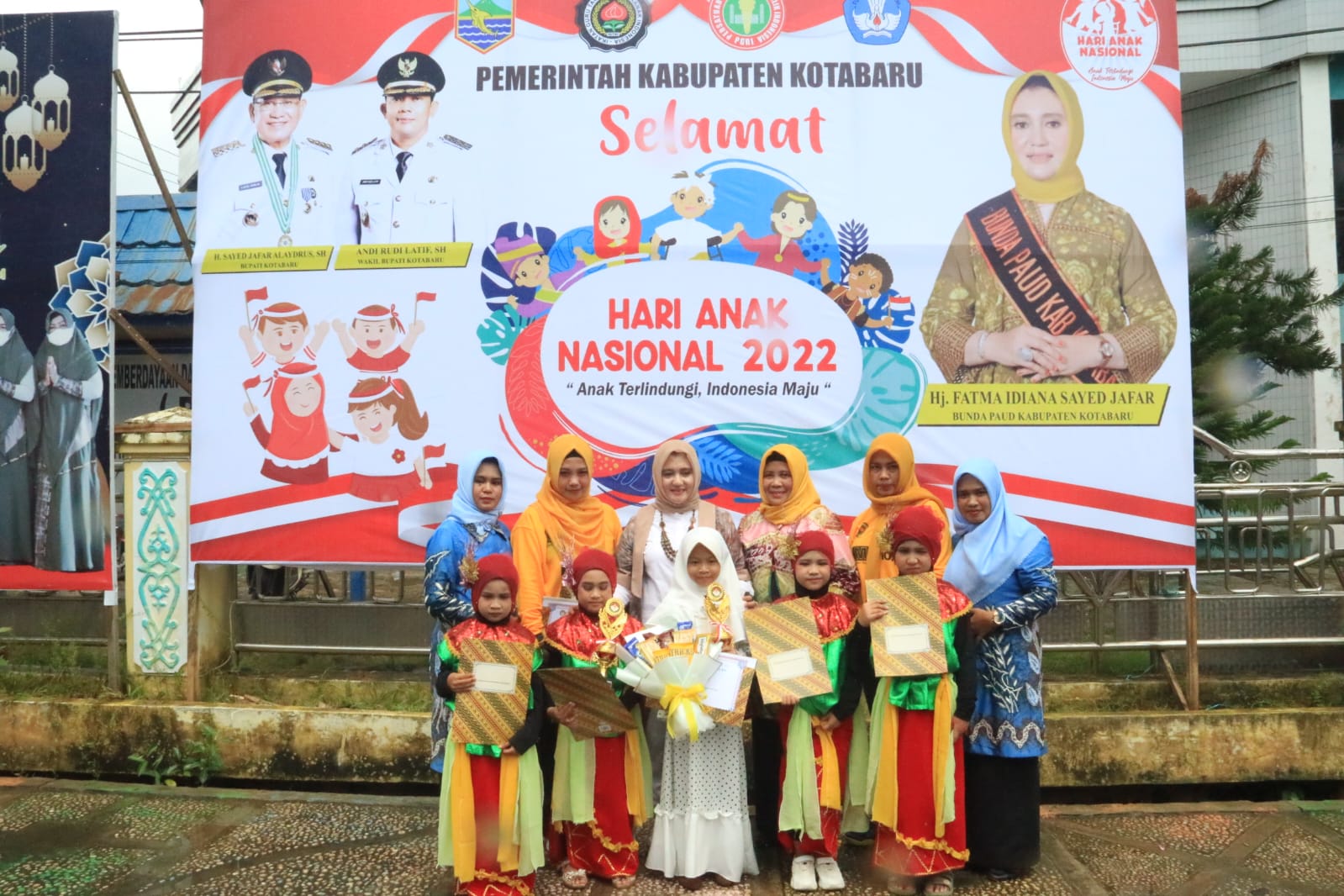 IGTKI Kabupaten Kotabaru Gelar Pawai Karnaval Dalam Rangka Hari Anak Nasional Tahun 2022
