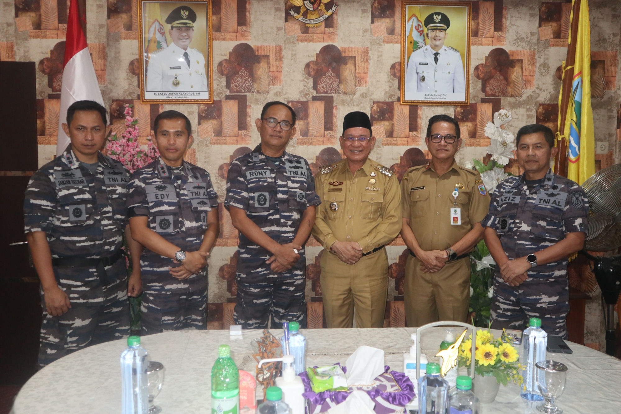Bupati Kotabaru Sambut Kunjungan Kerja Rombongan TNI AL Pusat